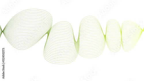 Tittel	
Vector curvy abstract line art wavy flowing dynamic colorful lines white background in concept music or sound, wave, wind, information flow	
