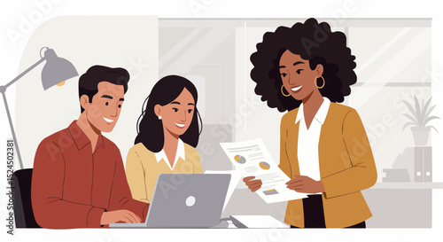 business team working together
