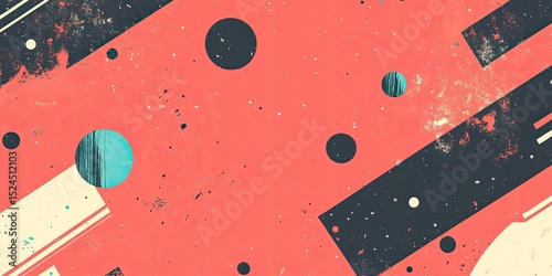 Abstract Spacey Geometric Art