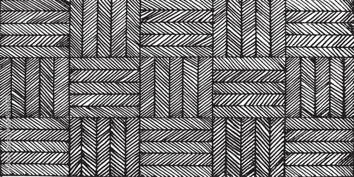 Black and white geometric pattern. Tileable texture background.