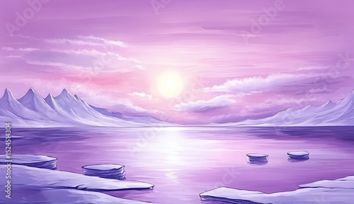 Purple Arctic Sunrise