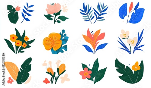 Colorful Floral and Botanical Illustration