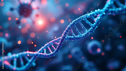 Gene Expression and Regulation Studies and copy space for text
