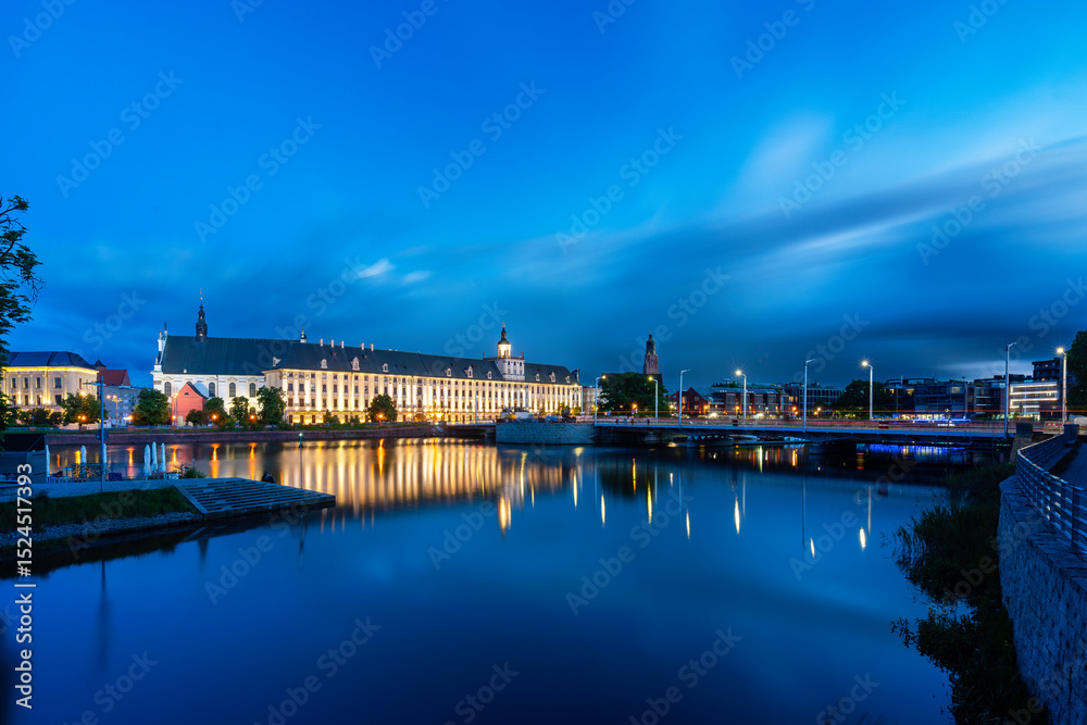 Fototapeta premium Main building of the University of Wrocław, Lower Silesian Voivodeship, Poland.