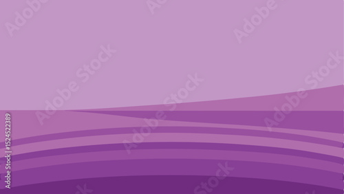 Abstract purple gradient background with transparent wavy design for versatile usage