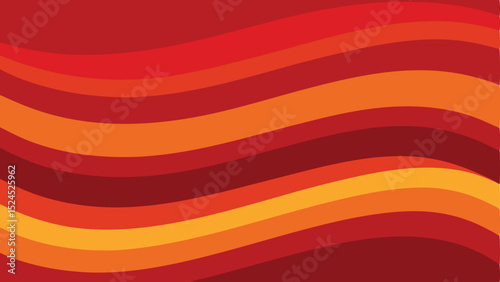 Abstract wavy pattern in warm red and orange hues perfect for digital designs