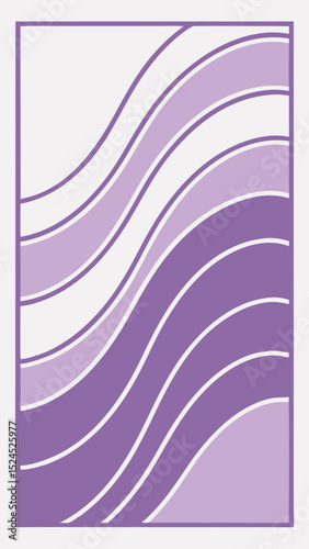 Abstract wavy pattern in lilac and white with transparency suitable for design projects