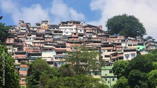 View of the Rocinha favela in Rio de Janeiro.