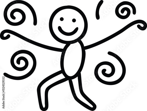 Funny baby animal illustration of a cartoon octopus and snake with a floral design