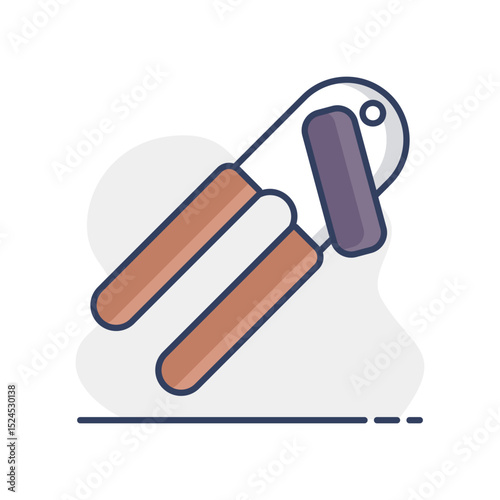 Can opener vector icon. Kitchen appliances