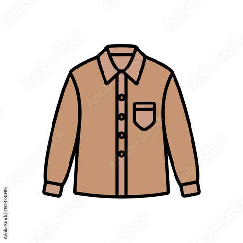 Oversized shirt in beige color for preparing summer wardrobe  