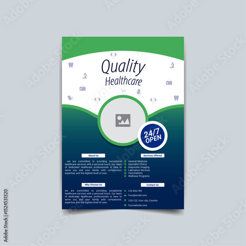 Healthcare Poster and Medical Flyer Template