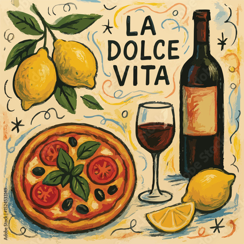 Italian Pizza, Wine, and Lemons A Taste of La Dolce Vita