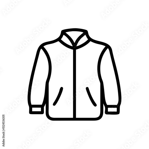 Vector illustration of a jacket, simple design for fashion and outerwear themes