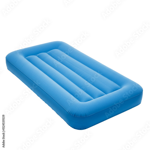 Inflatable mattress isolated on white background