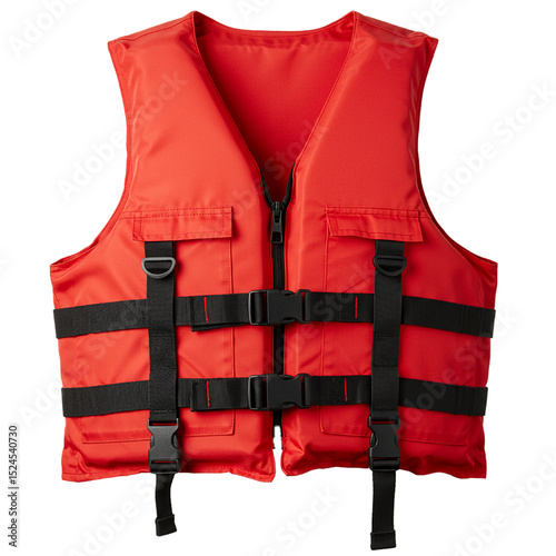 Life jacket isolated on white background 