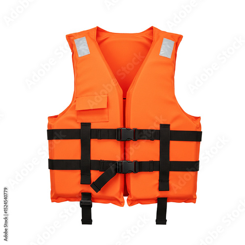 Life jacket isolated on white background 