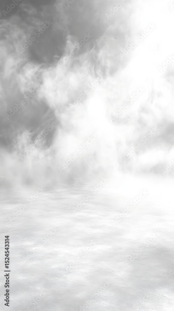Fototapeta premium Grayscale Image of Cloudy Sky and Flat Ground