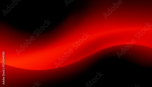 Abstract Red and Black Wave Background Dynamic Digital Art