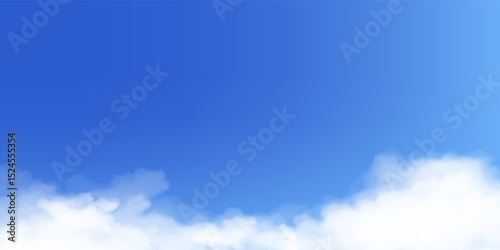Cloudy blue sky abstract background, blue sky background with tiny clouds, 3d rendering