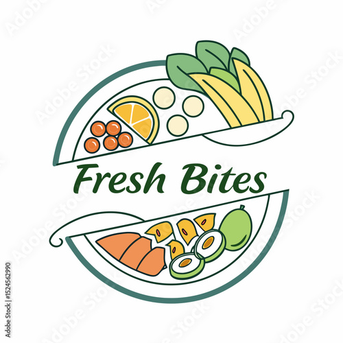 vector illustration of a set of food icons