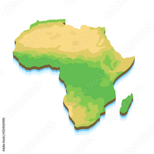 3D Africa heatmap
