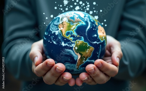 Save earth concept. High quality
