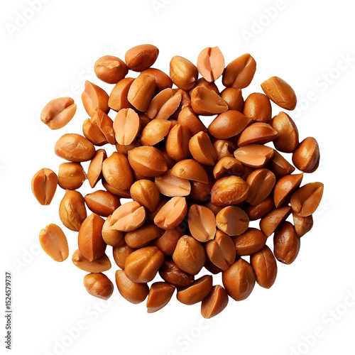 Roasted peanuts pile healthy snack food
