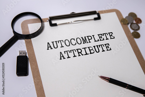 Autocomplete attribute inscription inside web browser on notepad