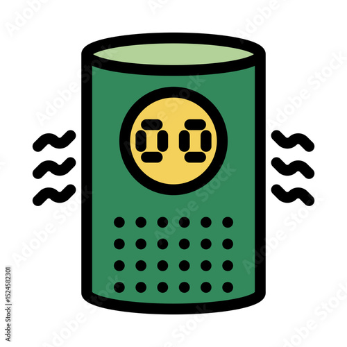 Smart purifier filled line icon