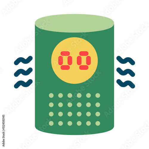Smart purifier flat icon