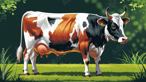 cow on a meadow