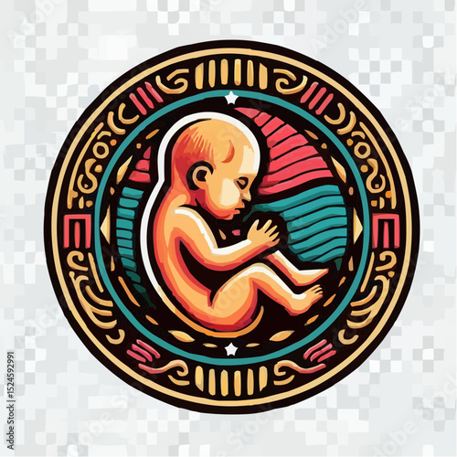 digital art of a fetus in the mother's womb 67