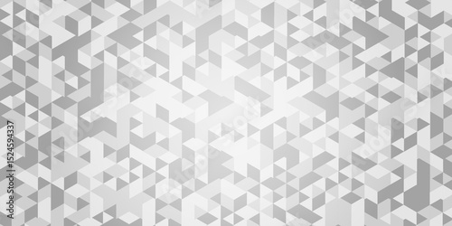 Geometric abstract grid origami white, gray square cube triangulated random cube low polygon triangle textile abstract corporate creative design.	

