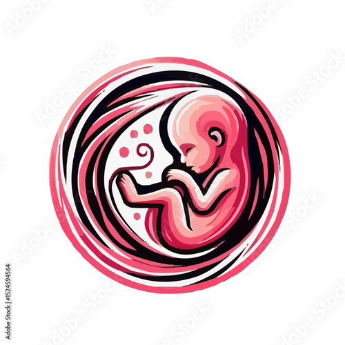 digital art of a fetus in the mother's womb 15