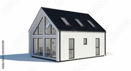Modern minimalist house design illustration photo