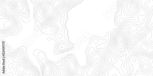 Abstract minimal The patter discovery vector topo map. creative discovery White wave grid stripe line map topography. vector geographic contour mounted map background.	