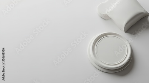 Blank White Round Lid