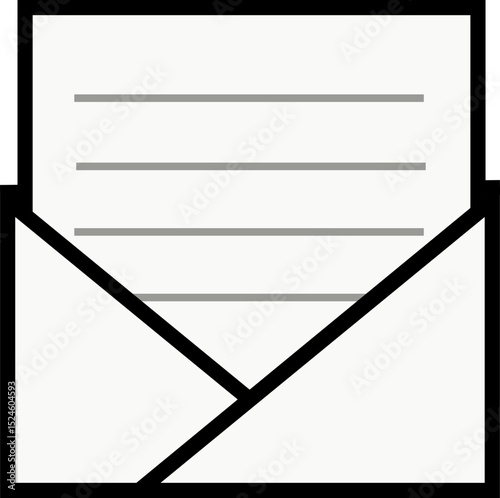 Envelope Icon Illustration – Flat Style Mail Letter SVG