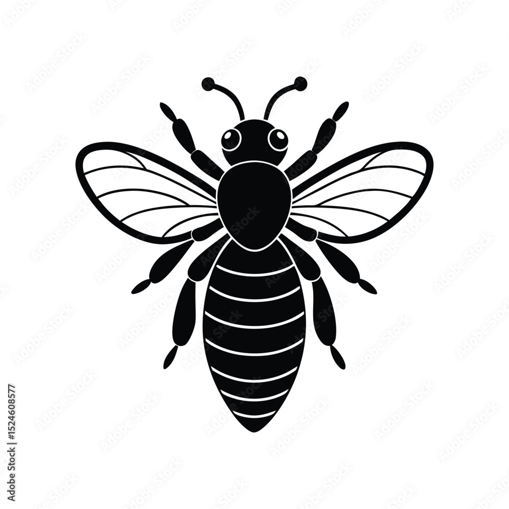 Fototapeta premium vector illustration of a wasp