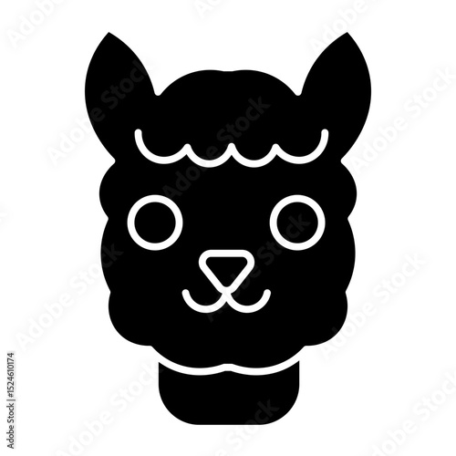 llama glyph icon