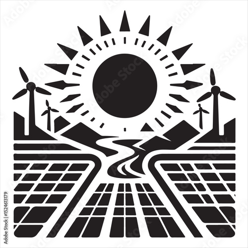 Sustainable Energy Landscape Solar, Wind, and Hydro Power Synergy