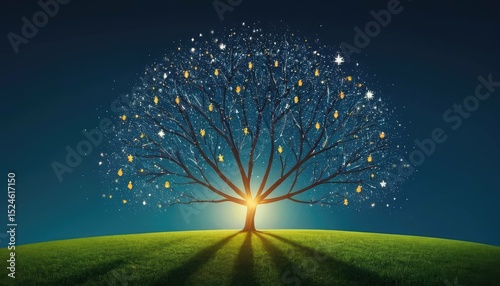 fireworks in the night sky