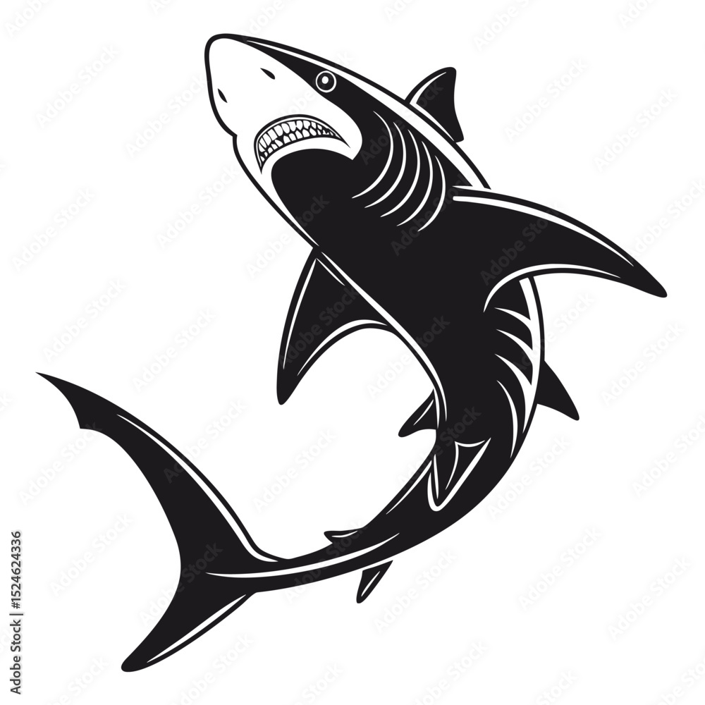 Obraz premium shark vector illustration
