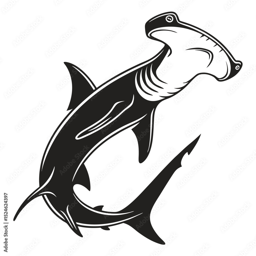 Obraz premium shark vector illustration