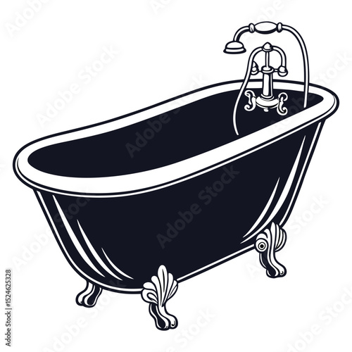 bath in the bathroom