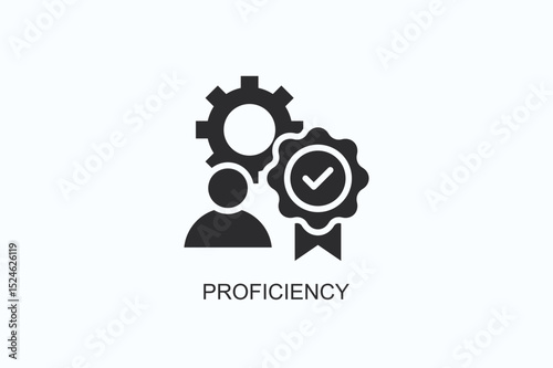 Proficiency Icon Or Logo Isolated Vector Illustration
