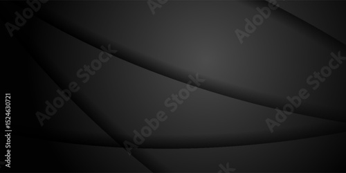 Dark deep black dynamic abstract vector background with wavy lines. Modern creative halftone premium gradient. eps 10