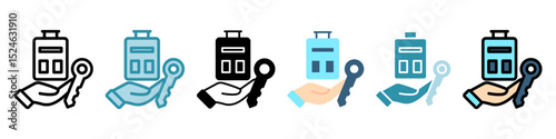 Guest Access multi style, mini illustration icon. use for modern concept, print, UI, UX kit, web and app development. Vector related to account management, ecommerce, banking and finance.