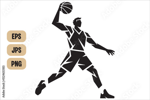 Basketball Silhouette SVG Bundle | Sports Cut Files for Cricut & Silhouette | Slam Dunk SVG Pack